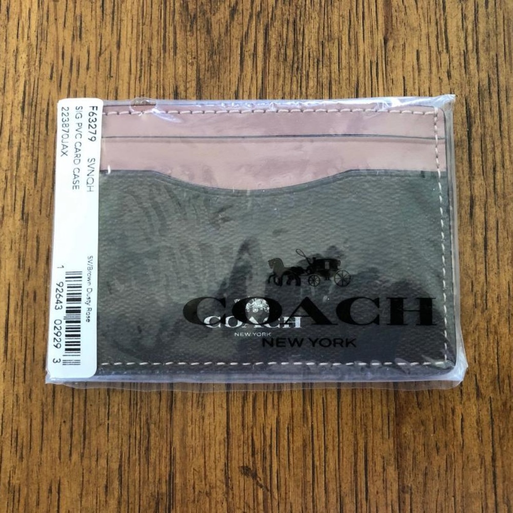 New With Tags COACH Signature Card Case F63279 - Picture 2 of 4